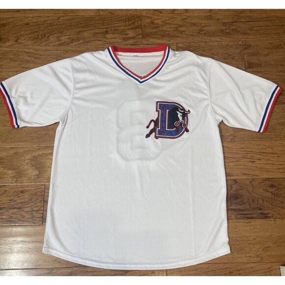 Durham Bulls Team White Jersey Crash Davis #8 3XL - Picture 1 of 7